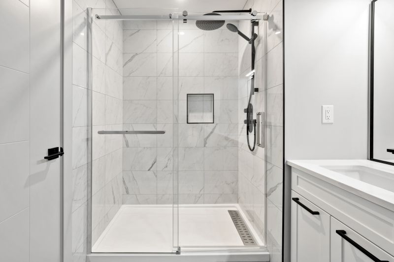 Elegant Walk-In Shower with Niche